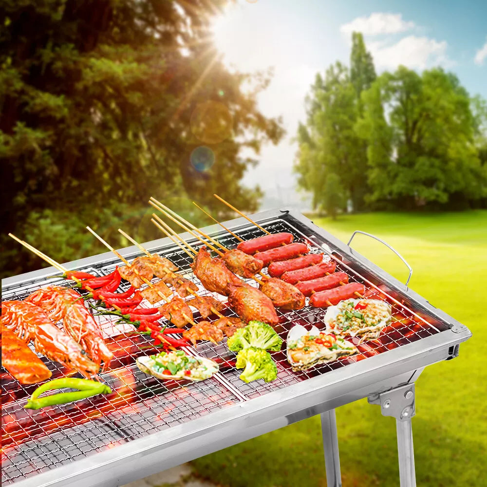 Portable Charcoal Grill With Folding Legs