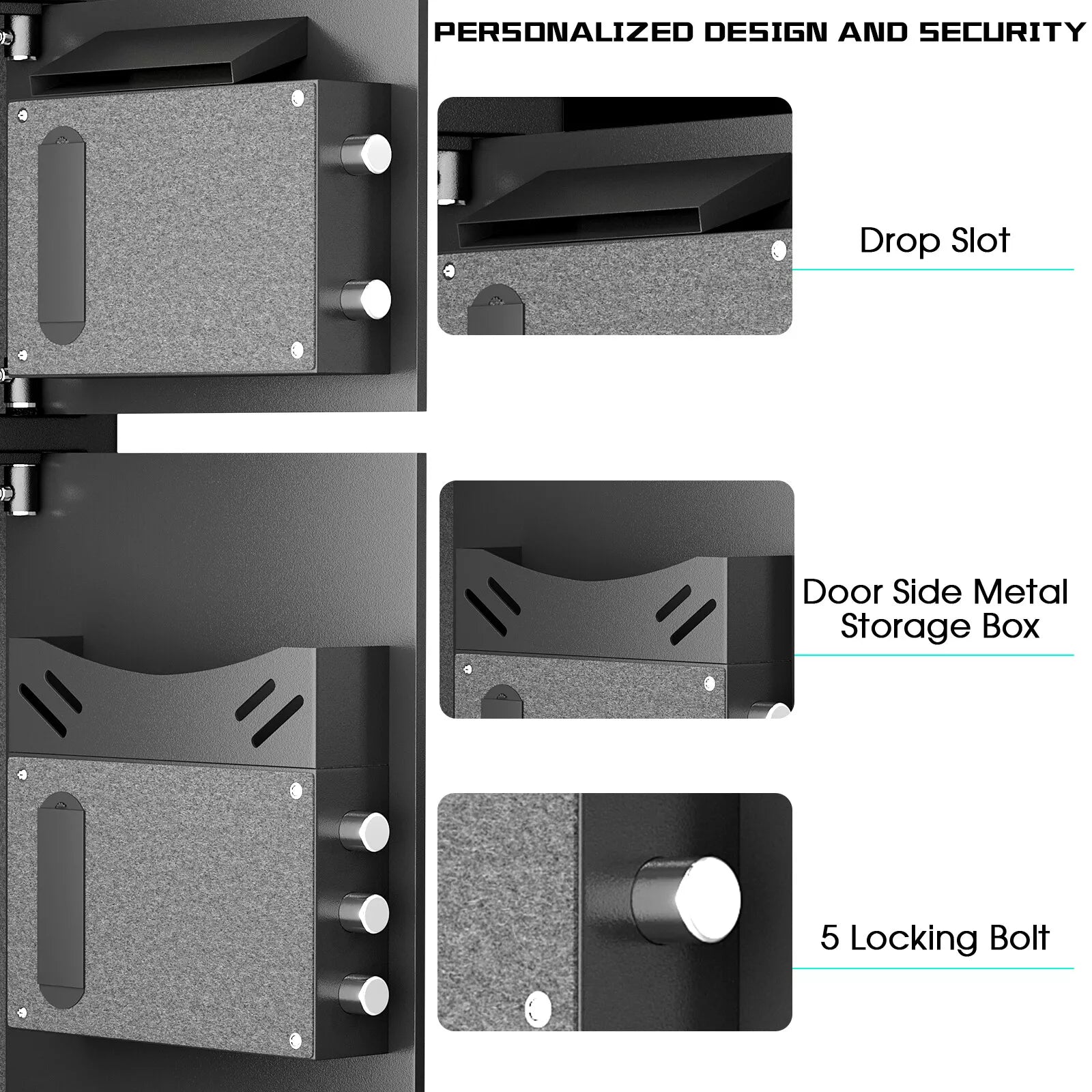 Large Fireproof Home Safe Box