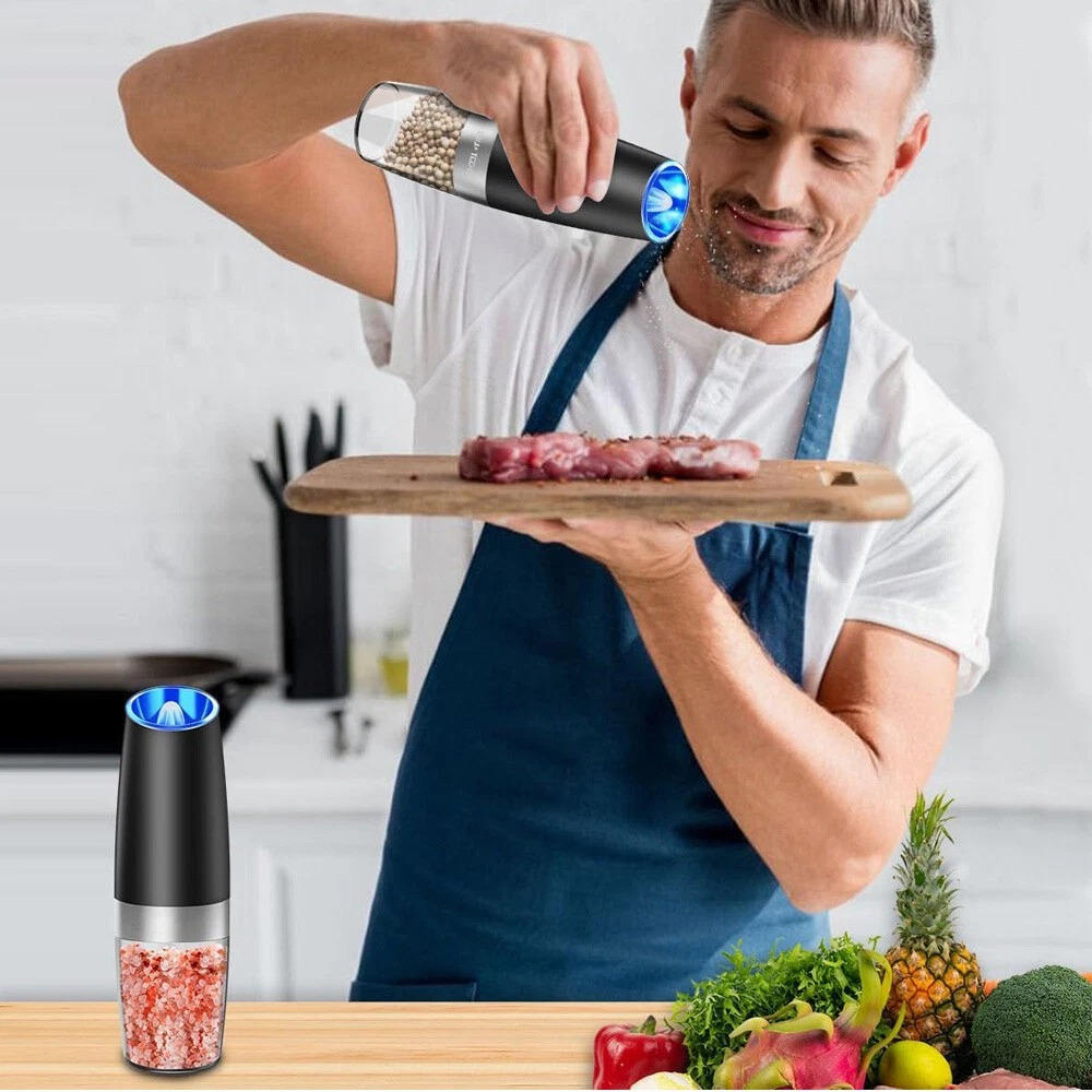 Electric Salt And Pepper Grinder 2 Pack