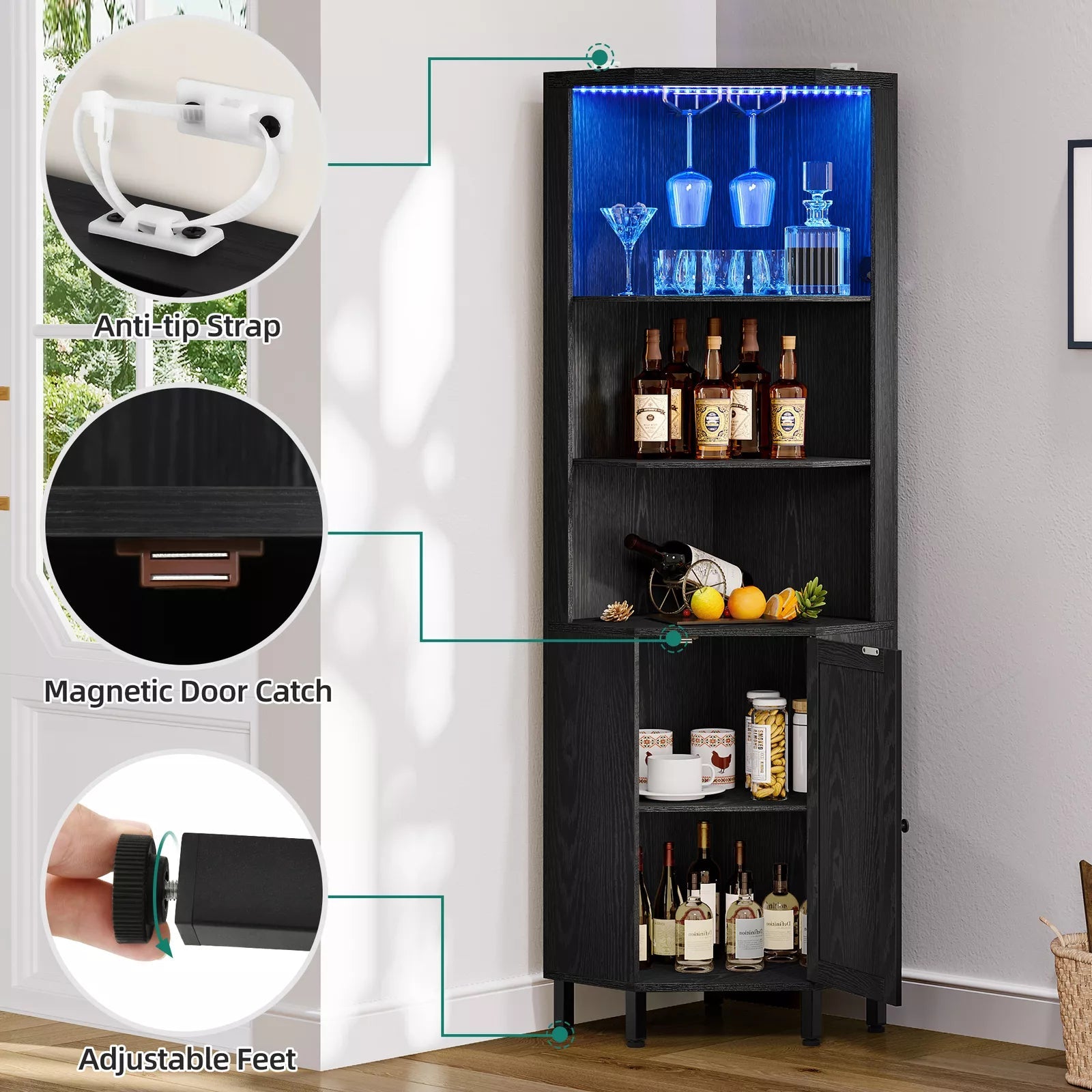 Bar Corner Cabinet
