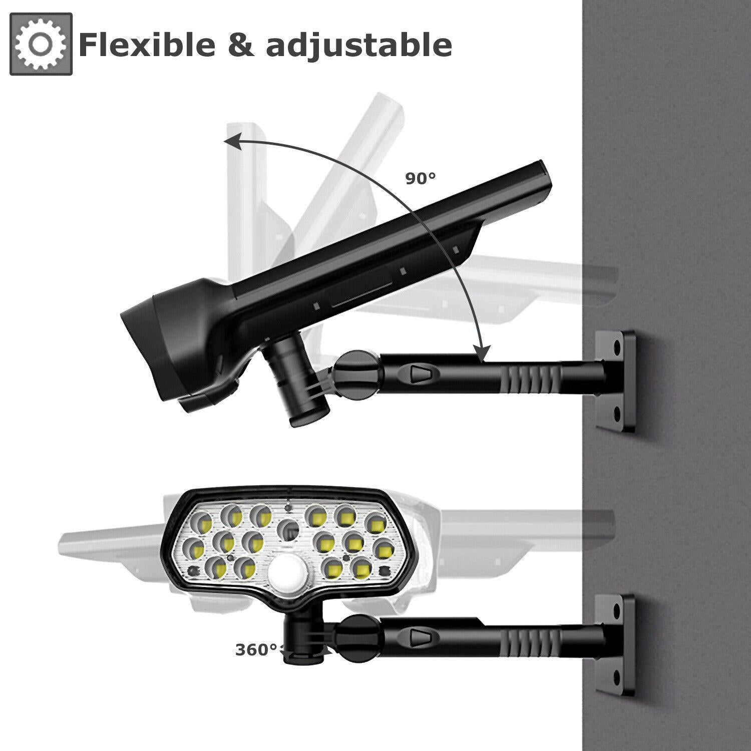 Solar Flood Lights with Motion Sensor