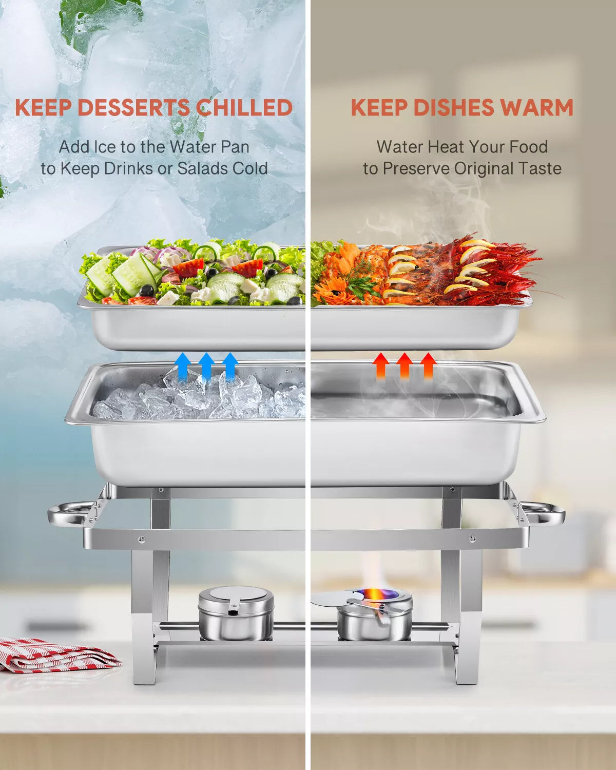 6 Set Buffet Food Warmer