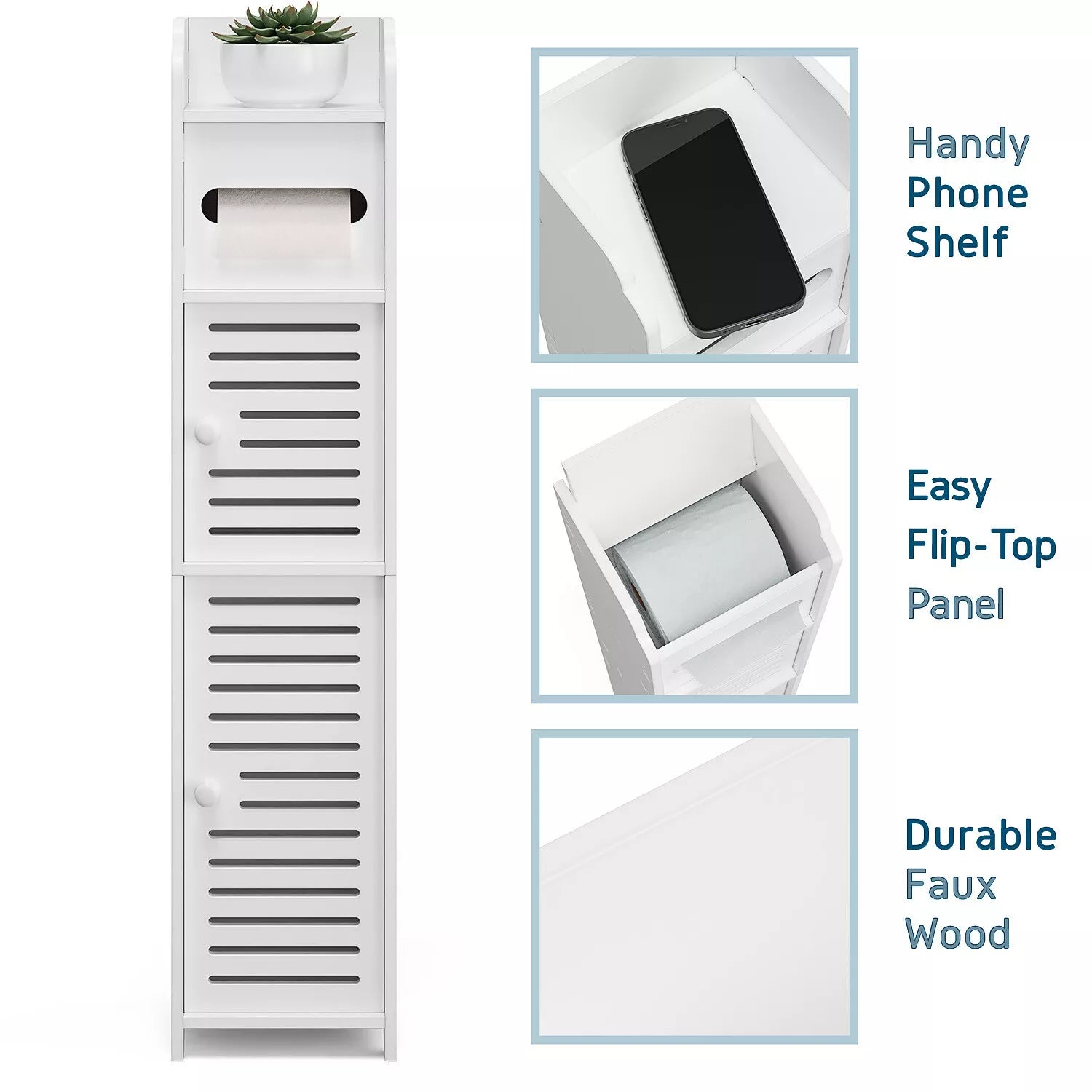 Free Standing Toilet Paper Holders Cabinet