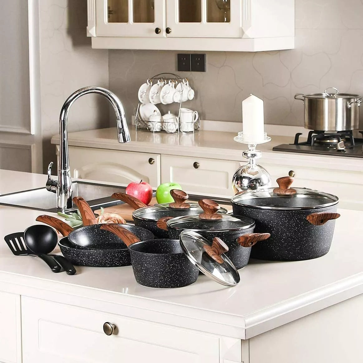 12 Pieces Pots And Pans Set