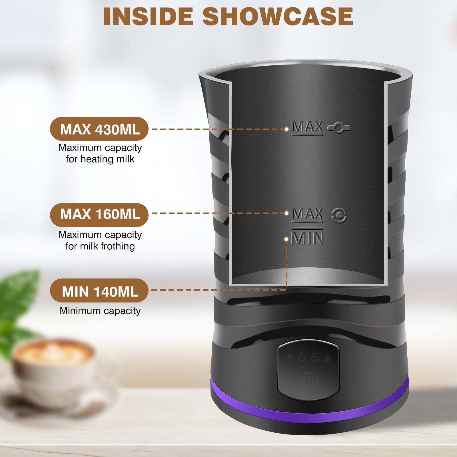 Smart Milk Frother And Steamer