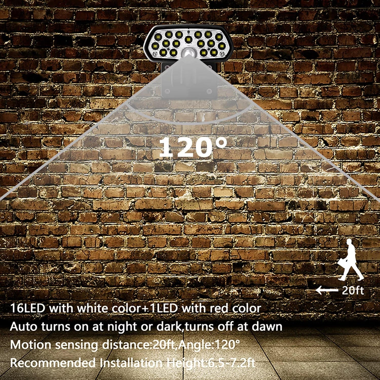 Solar Flood Lights with Motion Sensor