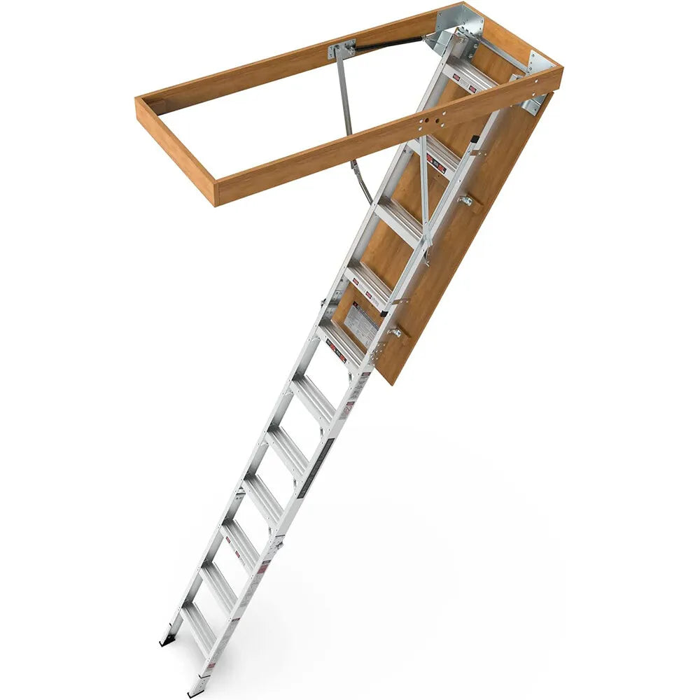Collapsible Aluminum Folding Attic Access Ladder 54 Inch