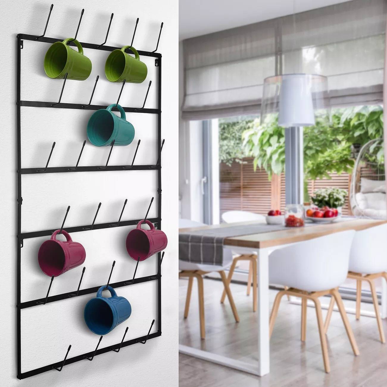Coffee Cup Holder Wall Vertical