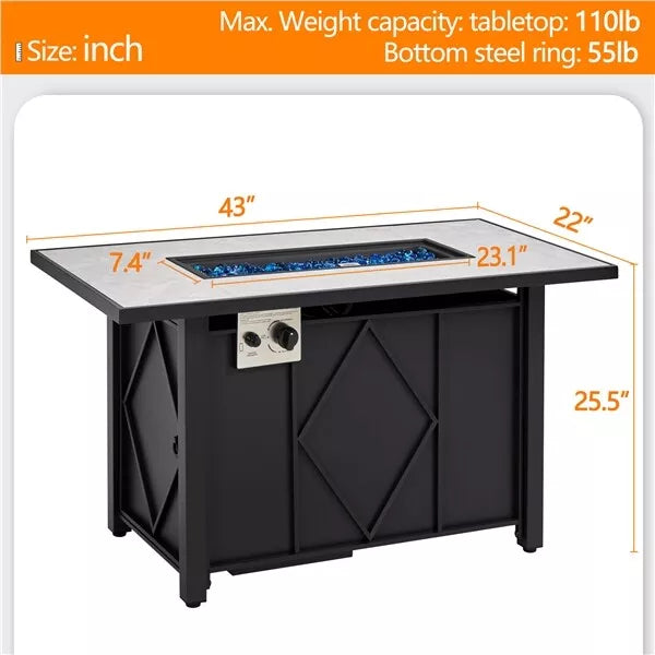Propane Fire Pit Table