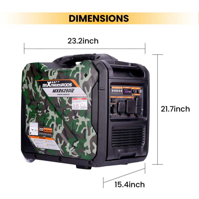 5500 / 5000 Watt Electric Start Inverter Generator 4-Stroke 223cc OHV Air-cooled