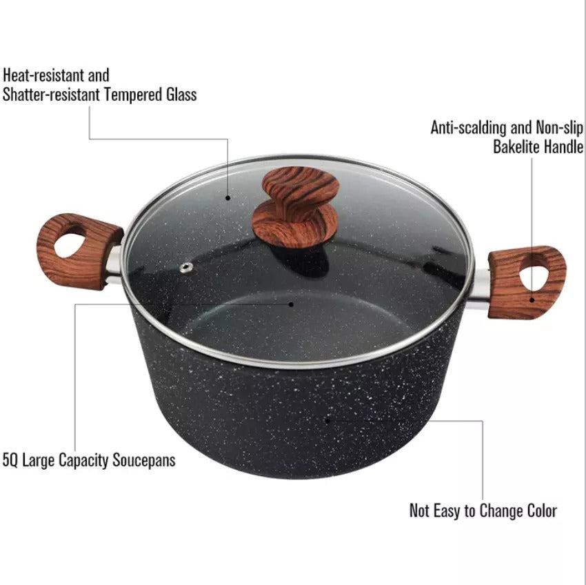 12 Pieces Pots And Pans Set