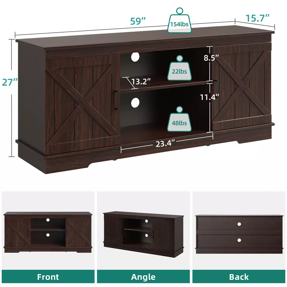 Farmhouse Coffee Bar Cabinet With Storage