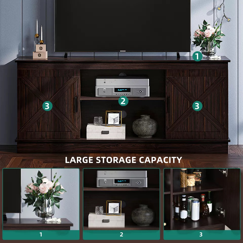 Farmhouse Coffee Bar Cabinet With Storage