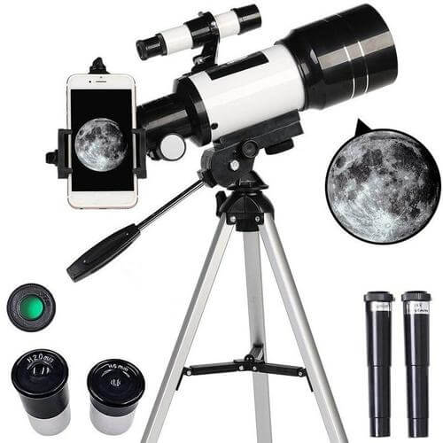 Beginner Friendly Astronomical Telescope - Moon-watching w/ Tripod Table Present - 150x Zoom