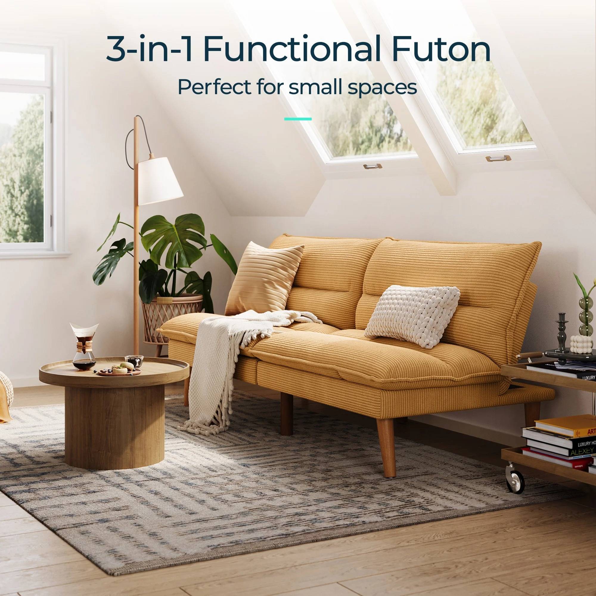 Convertible Futon Sofa Bed