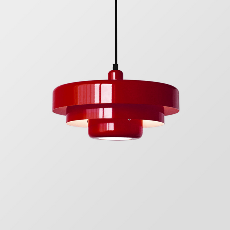 Vintage Italian Pendant Light – Elegant Orange & Green Hanging Light for Modern Homes