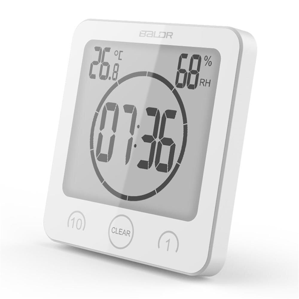 Waterproof Digital Shower Clock with Suction Cup Mount - Perfect for Timing Showers & Bathing Activities