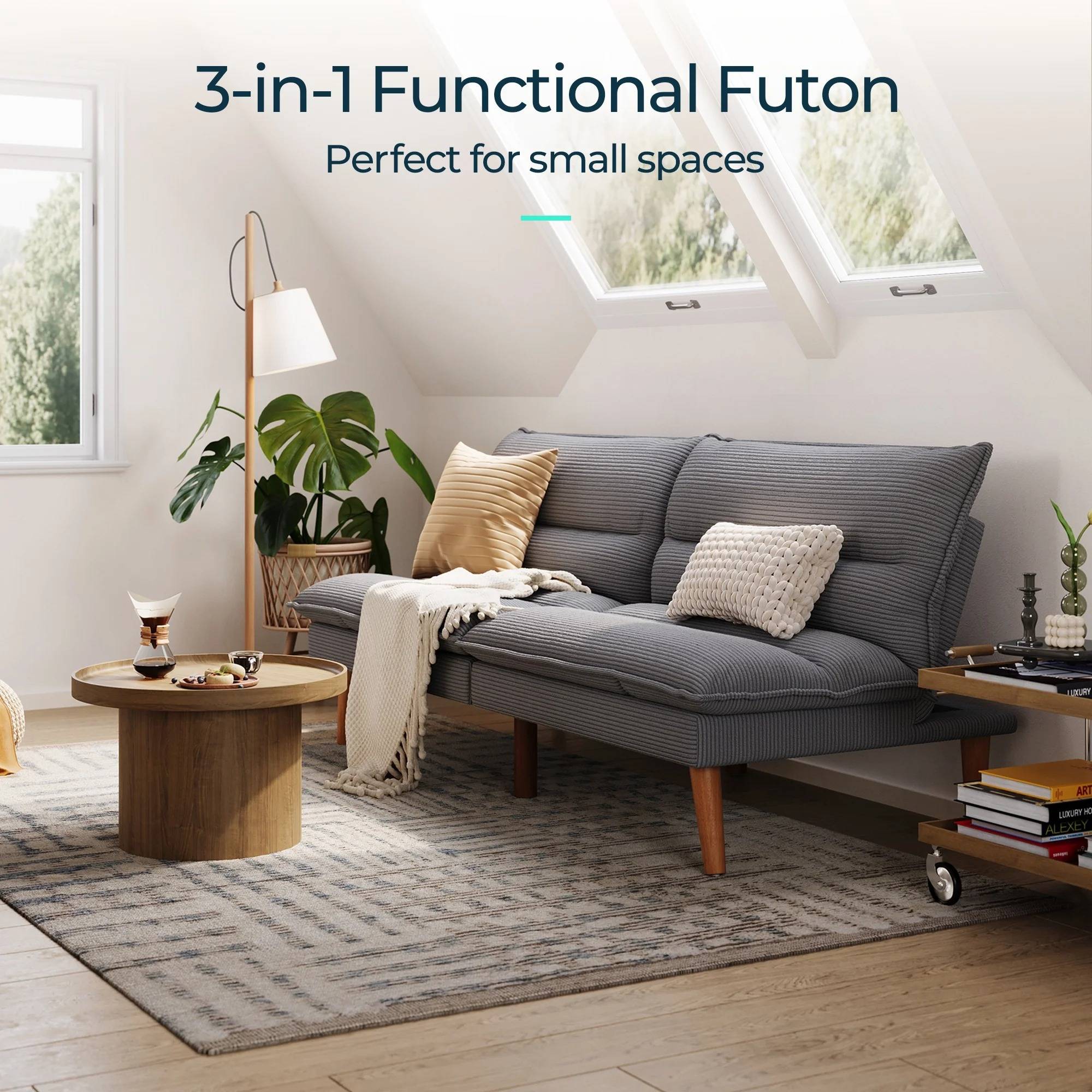 Convertible Futon Sofa Bed
