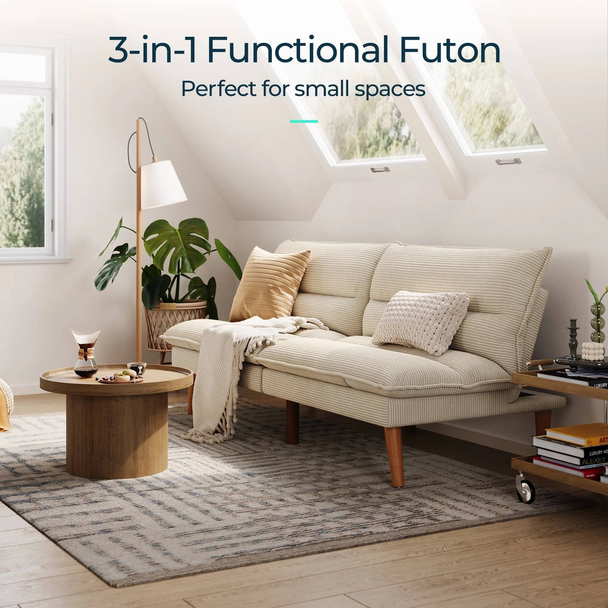 Convertible Futon Sofa Bed