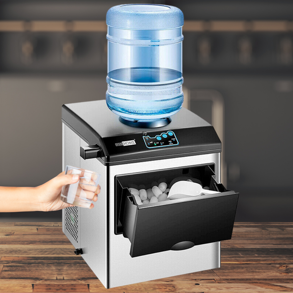 2 in 1 Multipurpose Kitchen Countertop Ice Nugget Maker Machine