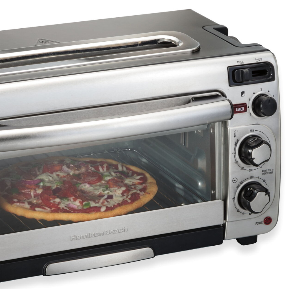 Easy Access Countertop Kitchen Bread Toast Bagel Toaster Oven