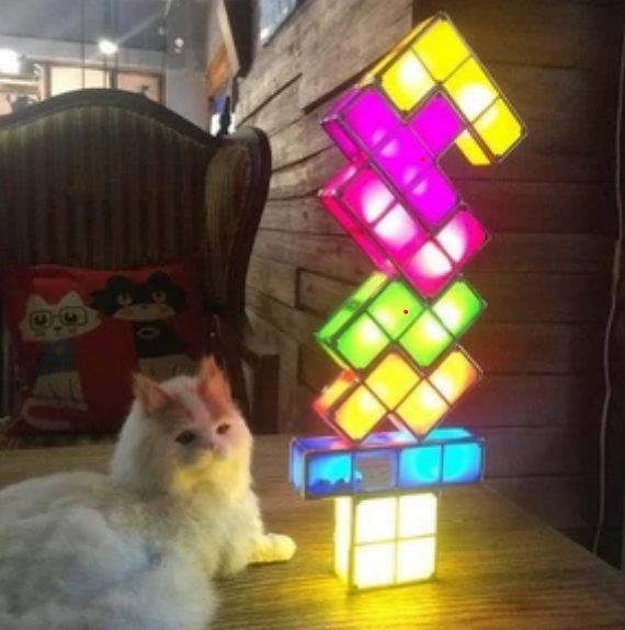 LED Retro Gamer Stackable Creative Tetris Lamp
