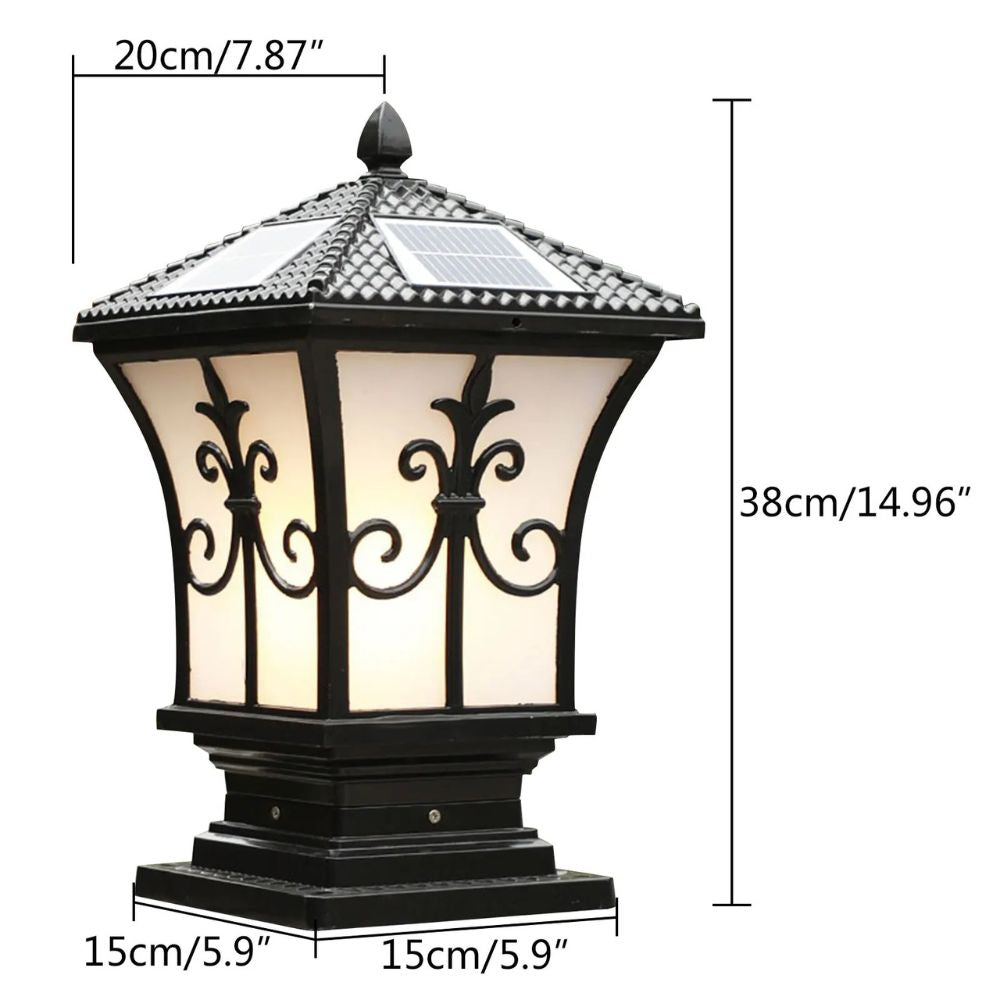 Solar Outdoor Pillar Post LED Light for Garden and Driveway