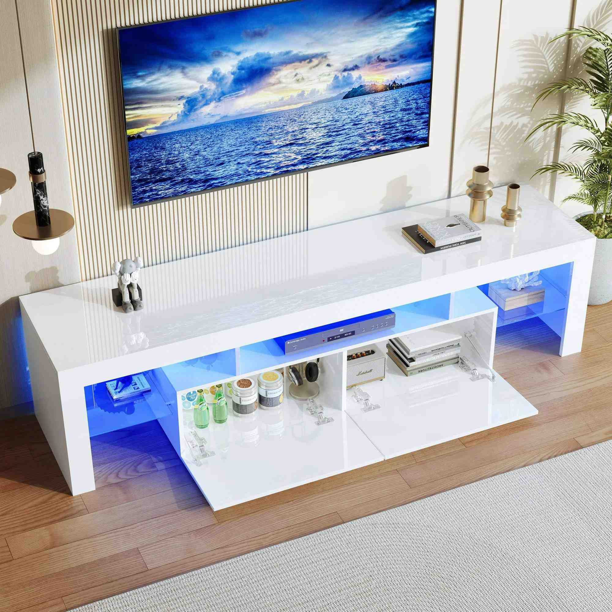 TV Stand with Led Lights