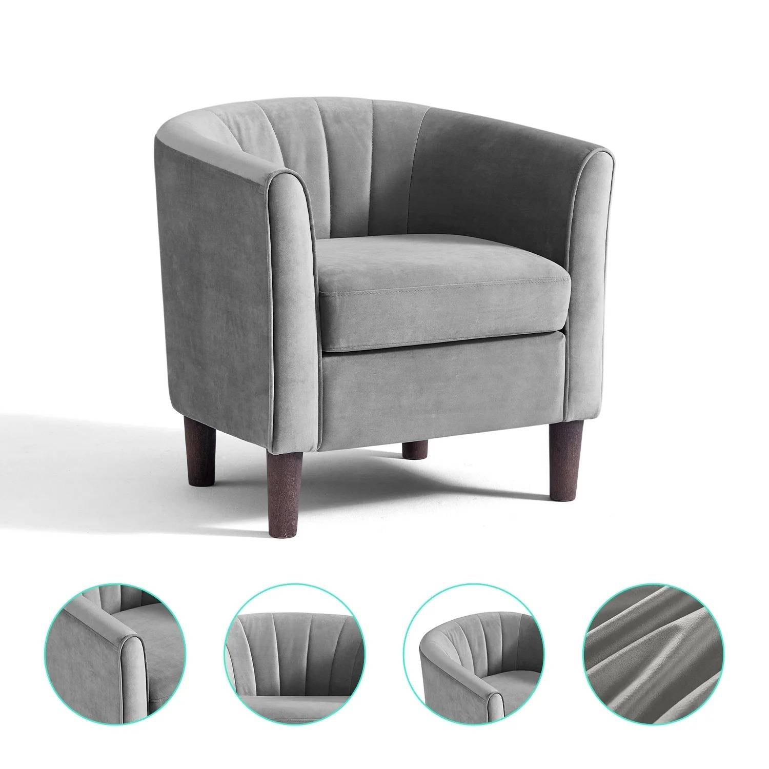 Accent Chair with Ottoman