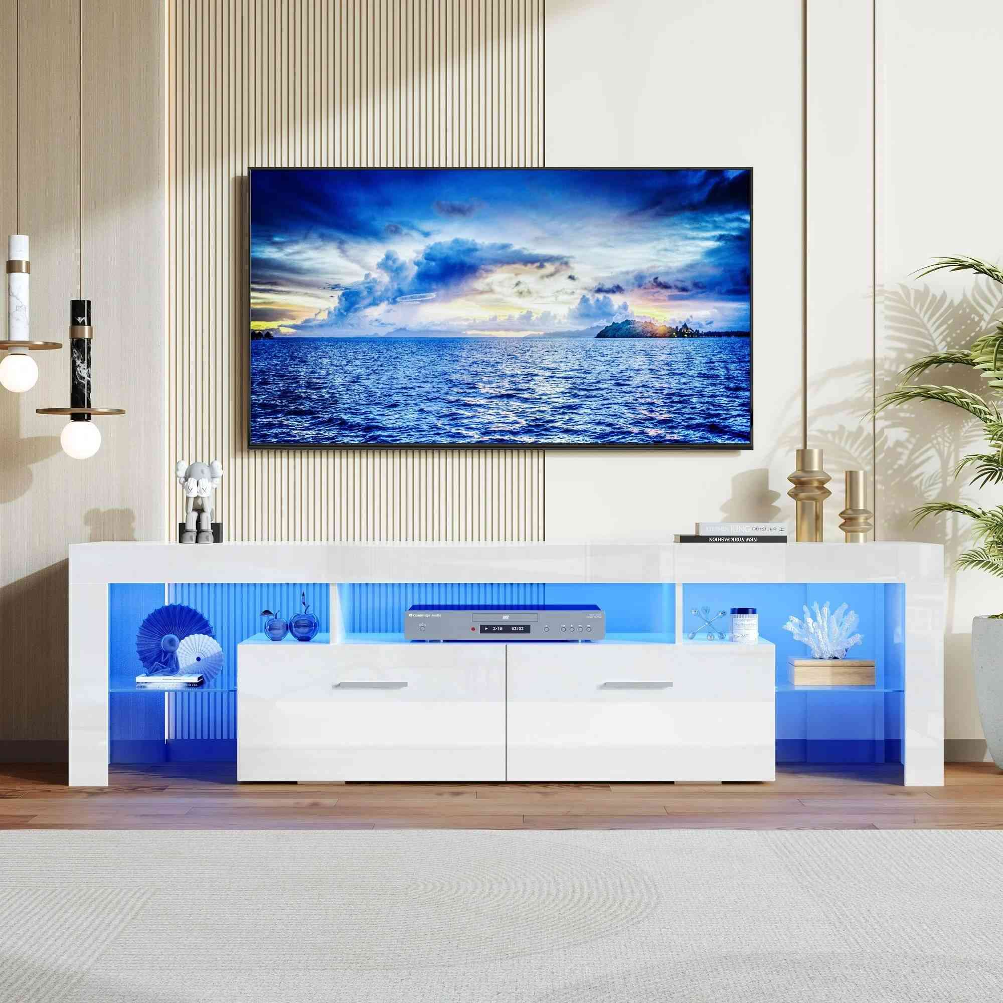 TV Stand with Led Lights