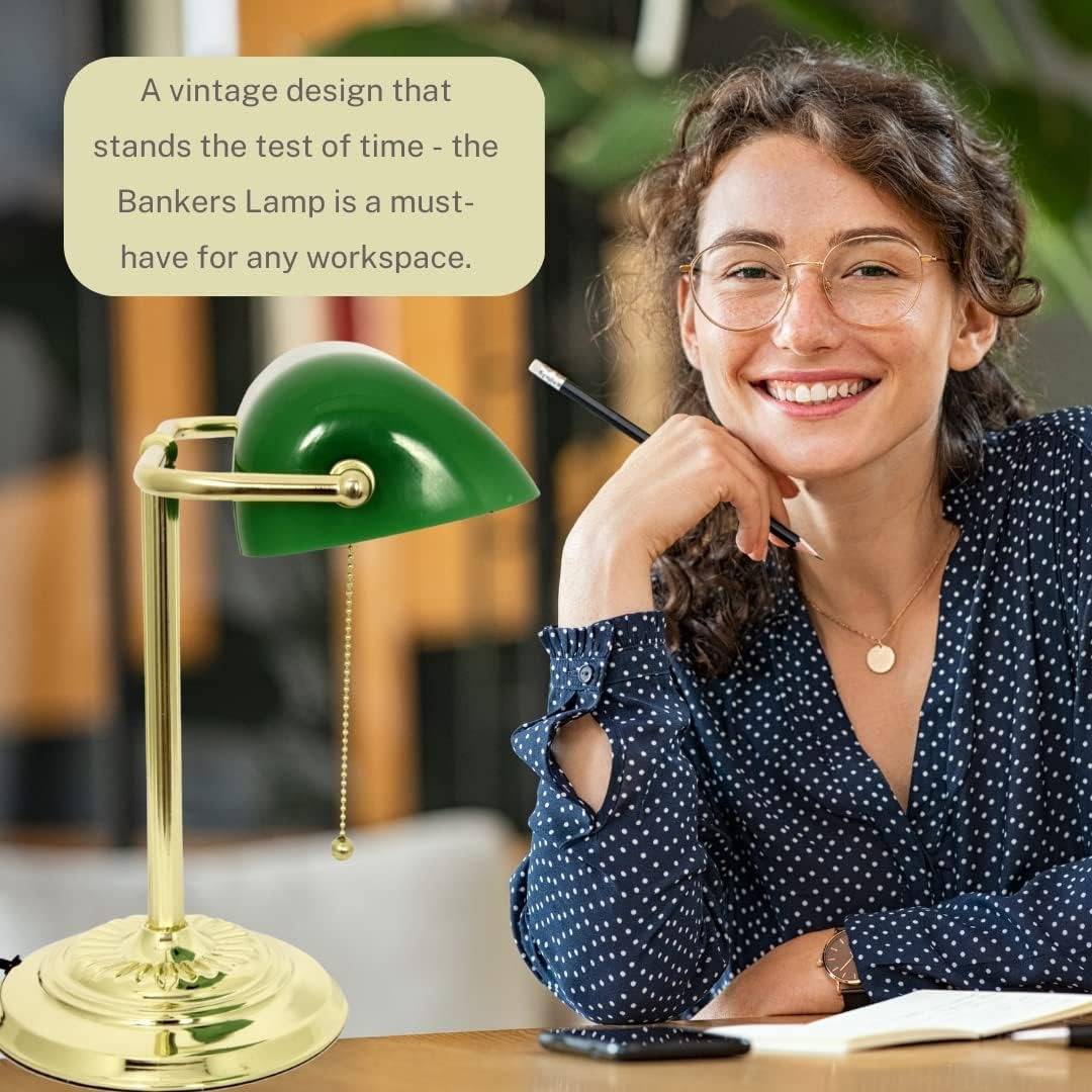 Vintage Bankers Lamp