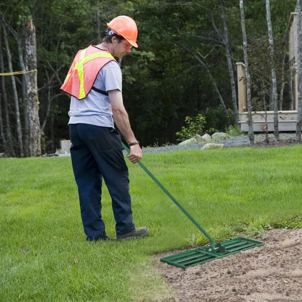 Lawn Leveling Rake Ultra Wide Yard Dirt Leveler