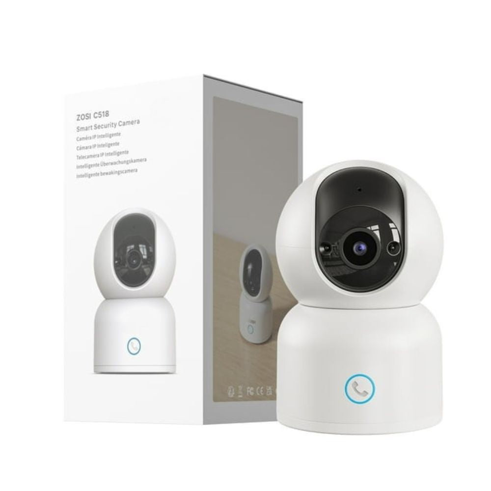 360-Degree Indoor Pan Tilt Zoom Home PTZ Camera