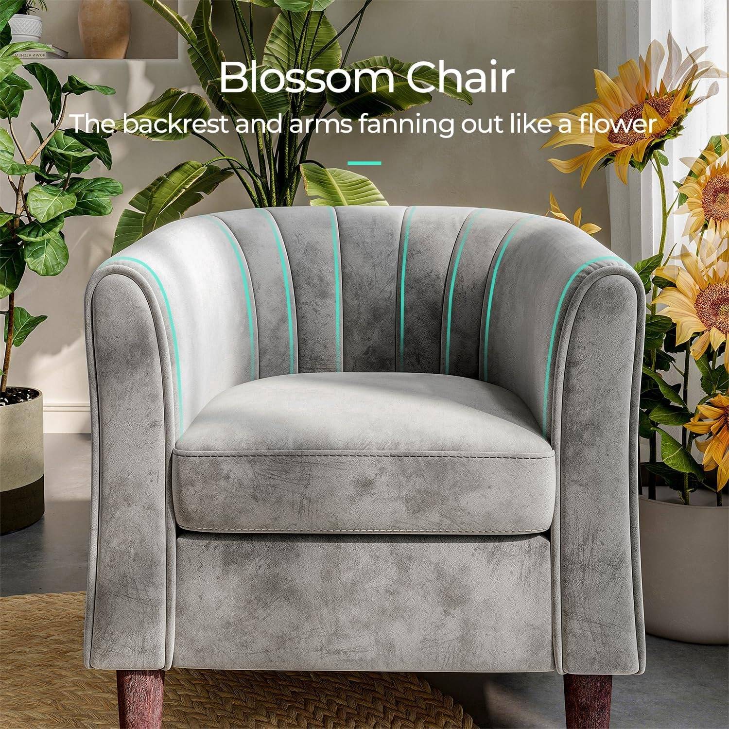 Accent Chair with Ottoman