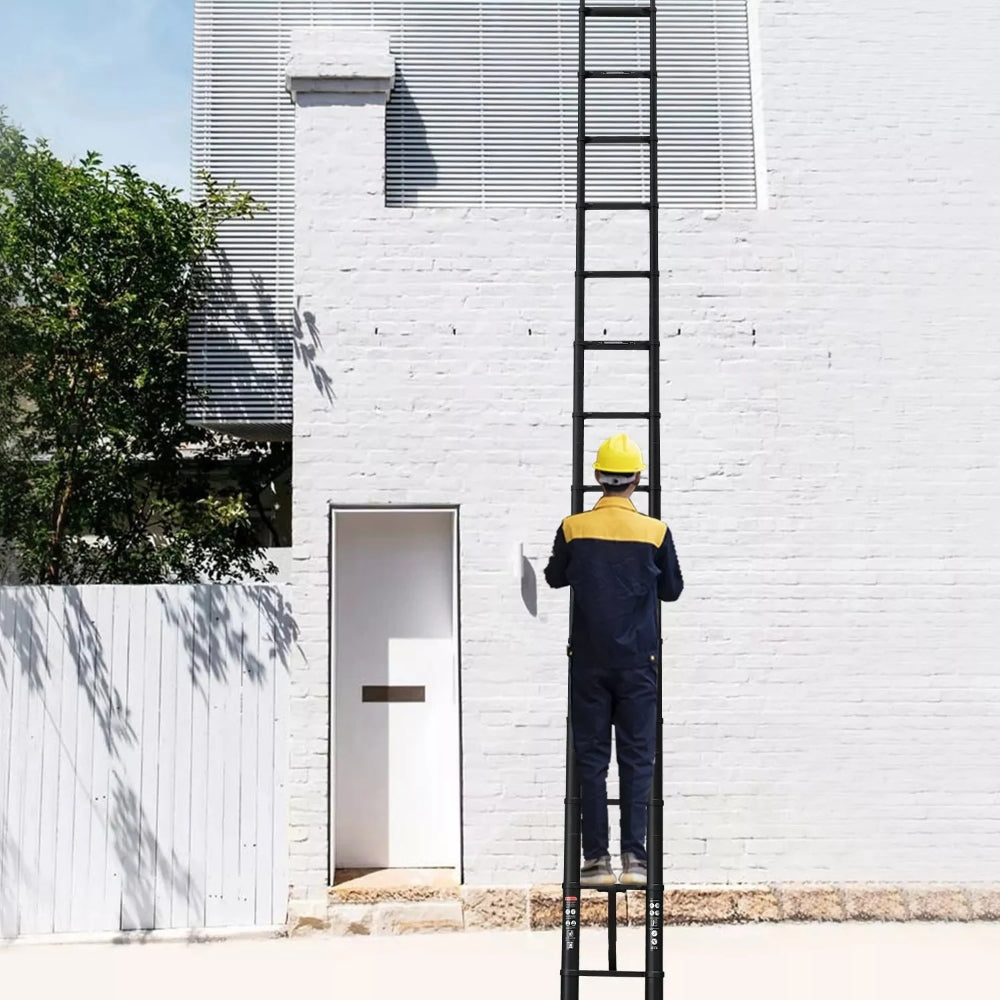 Heavy Duty Telescopic Roof Access Ladder with Roof Hook
