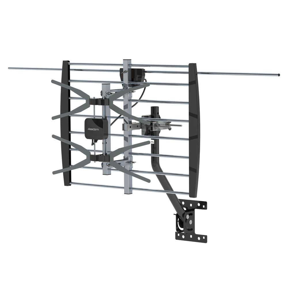 Long Range Antenna TV - Outdoor Digital Reception 360° Rotation (up to 200 Miles) w/ Pole