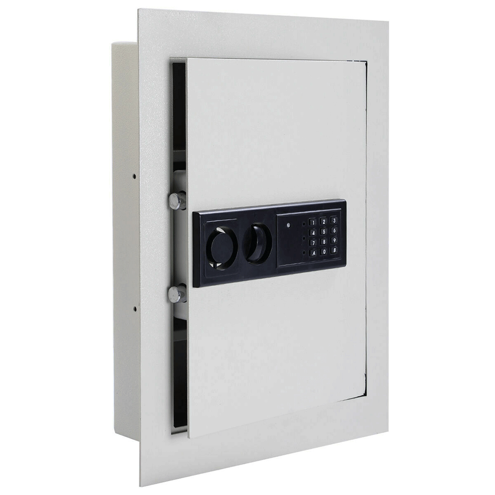 Heavy Duty Digital Recessed Wall Mounted Hidden Stack On Home Safe, 0.8CF