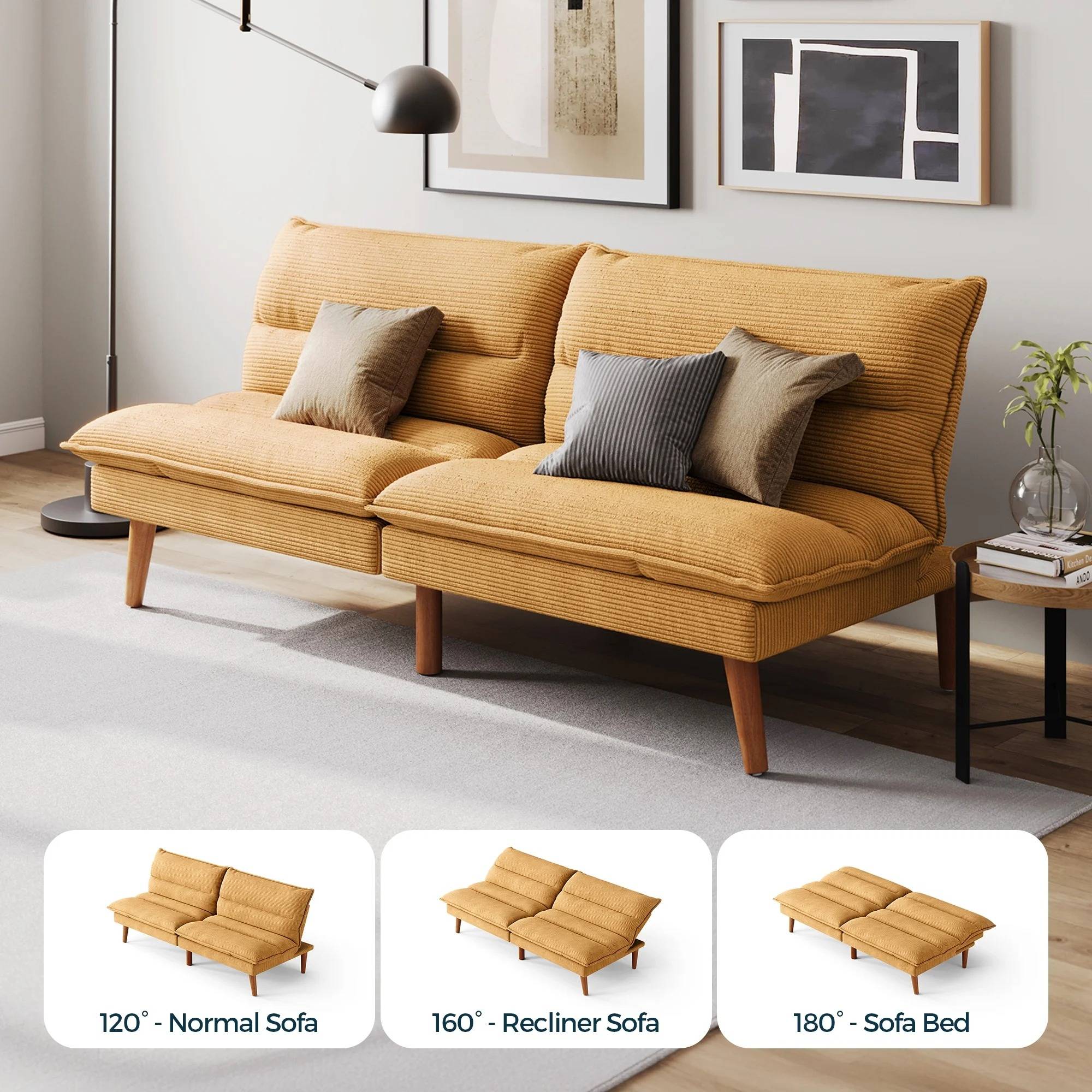 Convertible Futon Sofa Bed