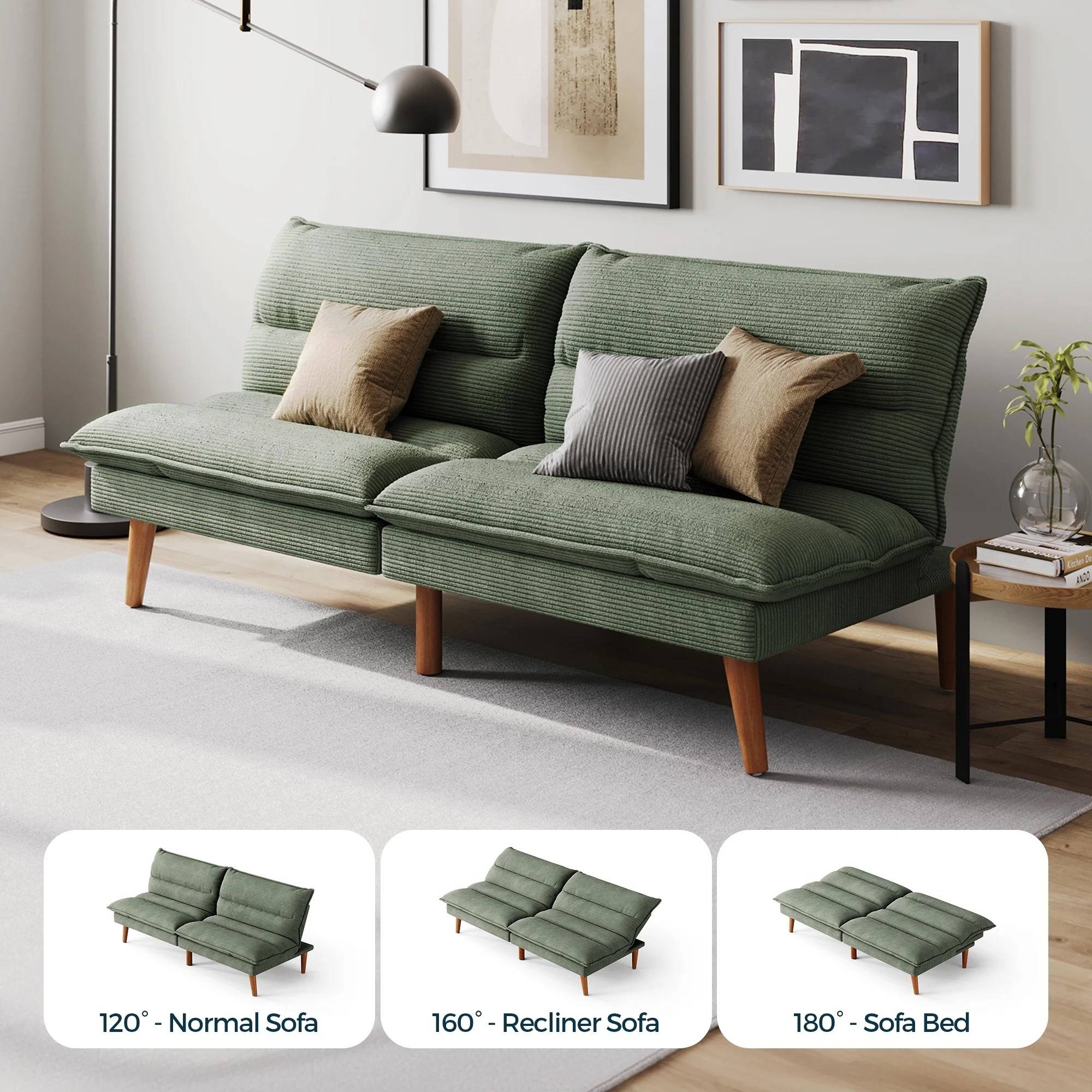 Convertible Futon Sofa Bed
