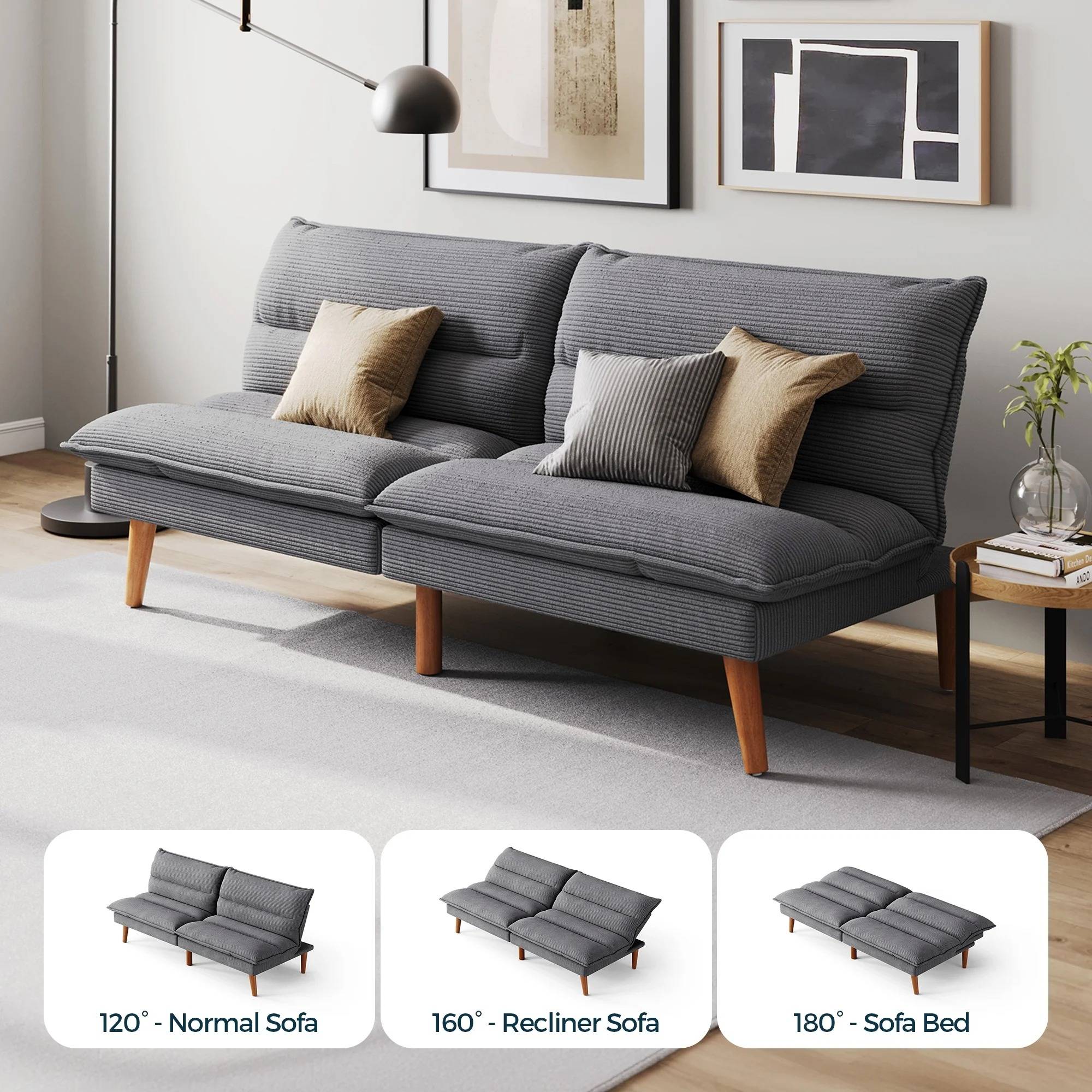Convertible Futon Sofa Bed