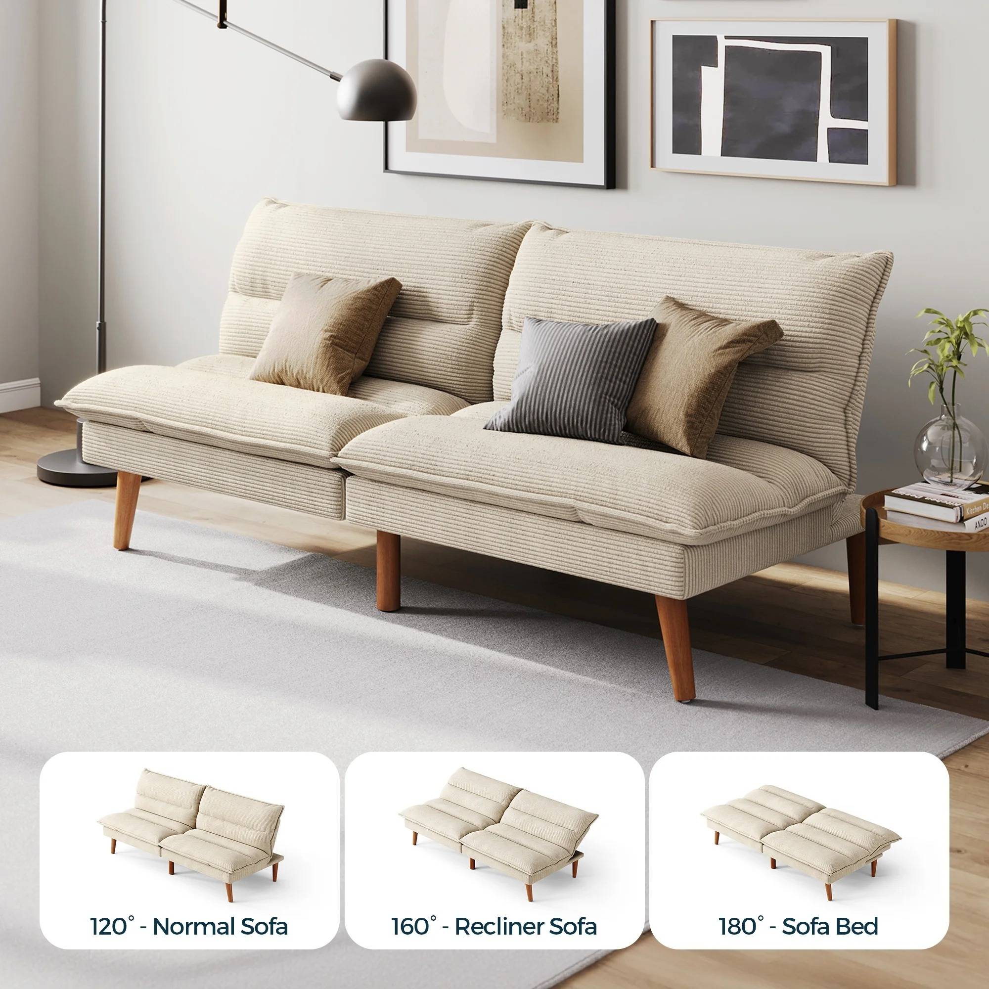 Convertible Futon Sofa Bed