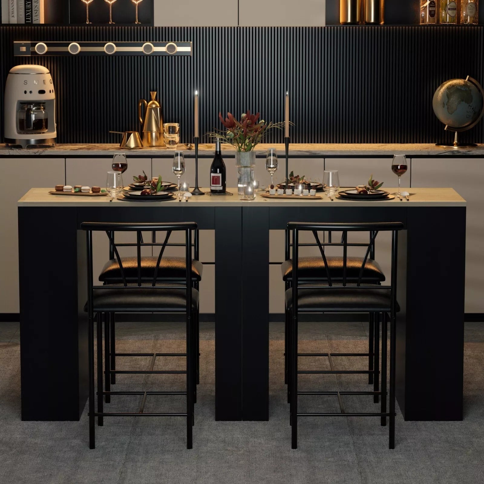Bar Table Set For 2