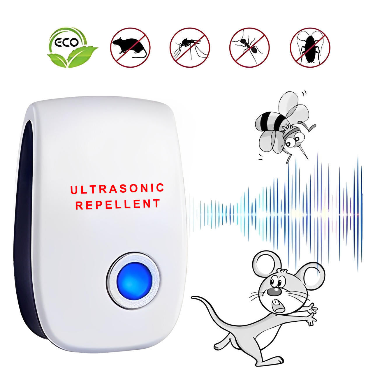 Ultrasonic Mice And Rat Repellent 6 Pack