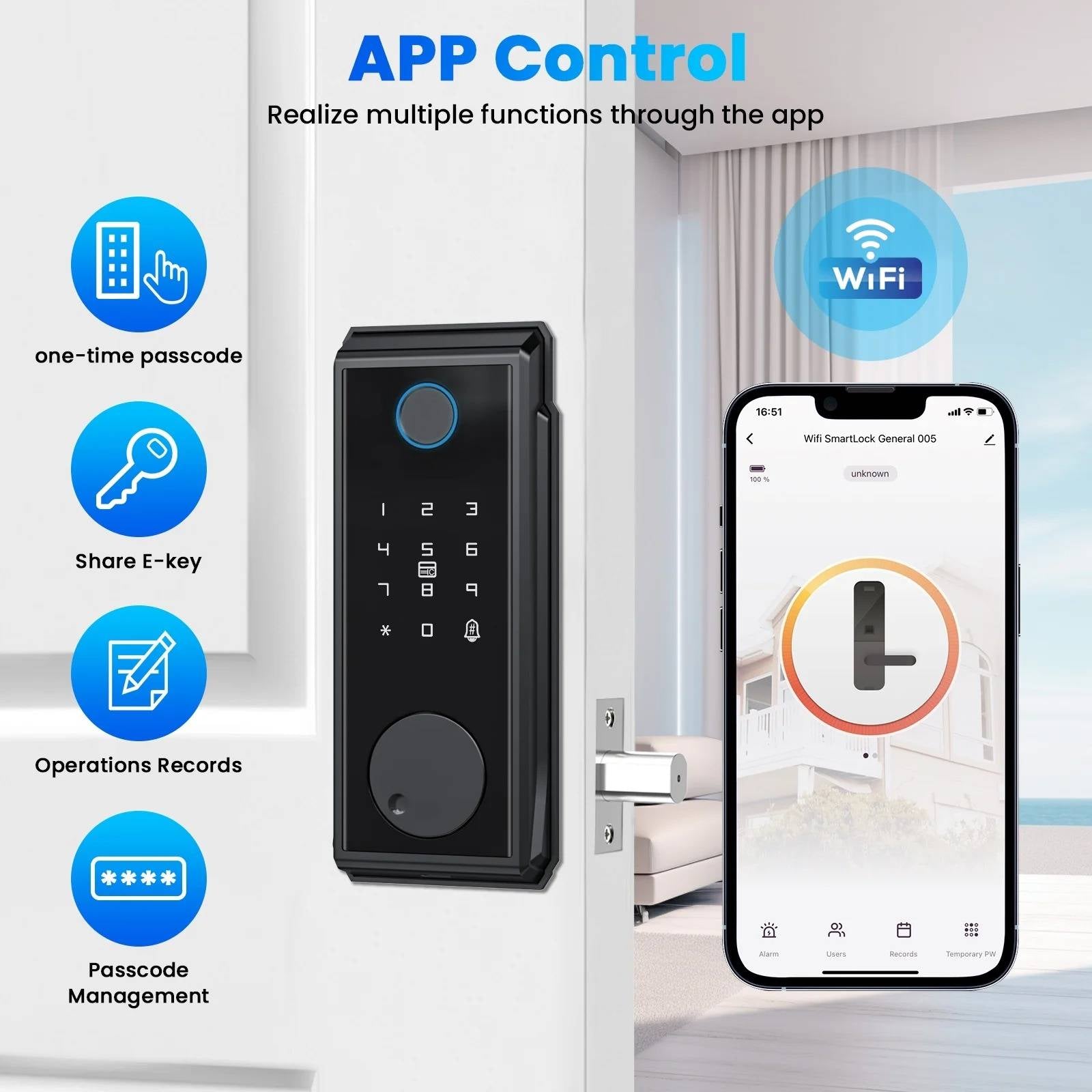 Smart Keyless Digital Deadbolt Door Lock