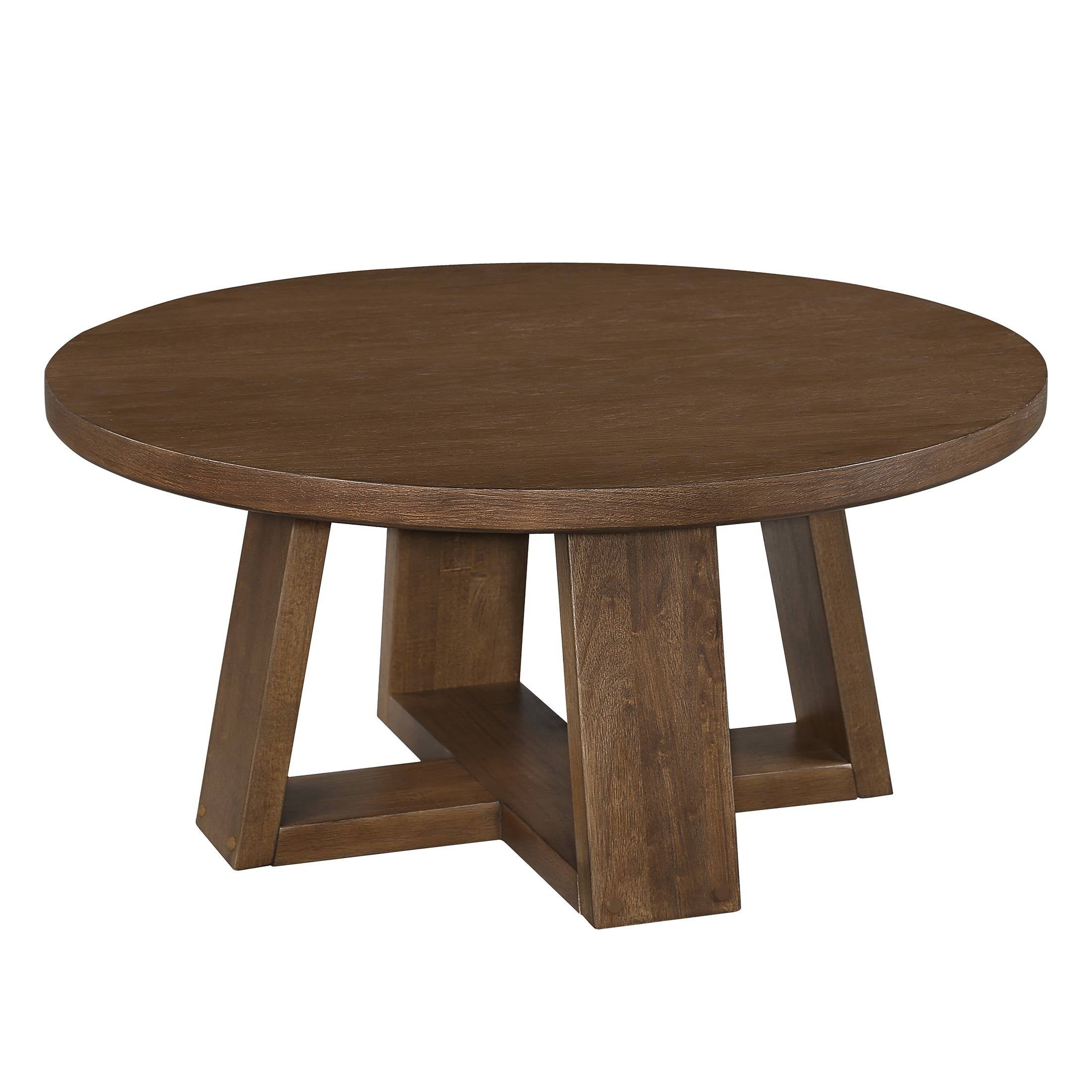 Round Wood Coffee Table
