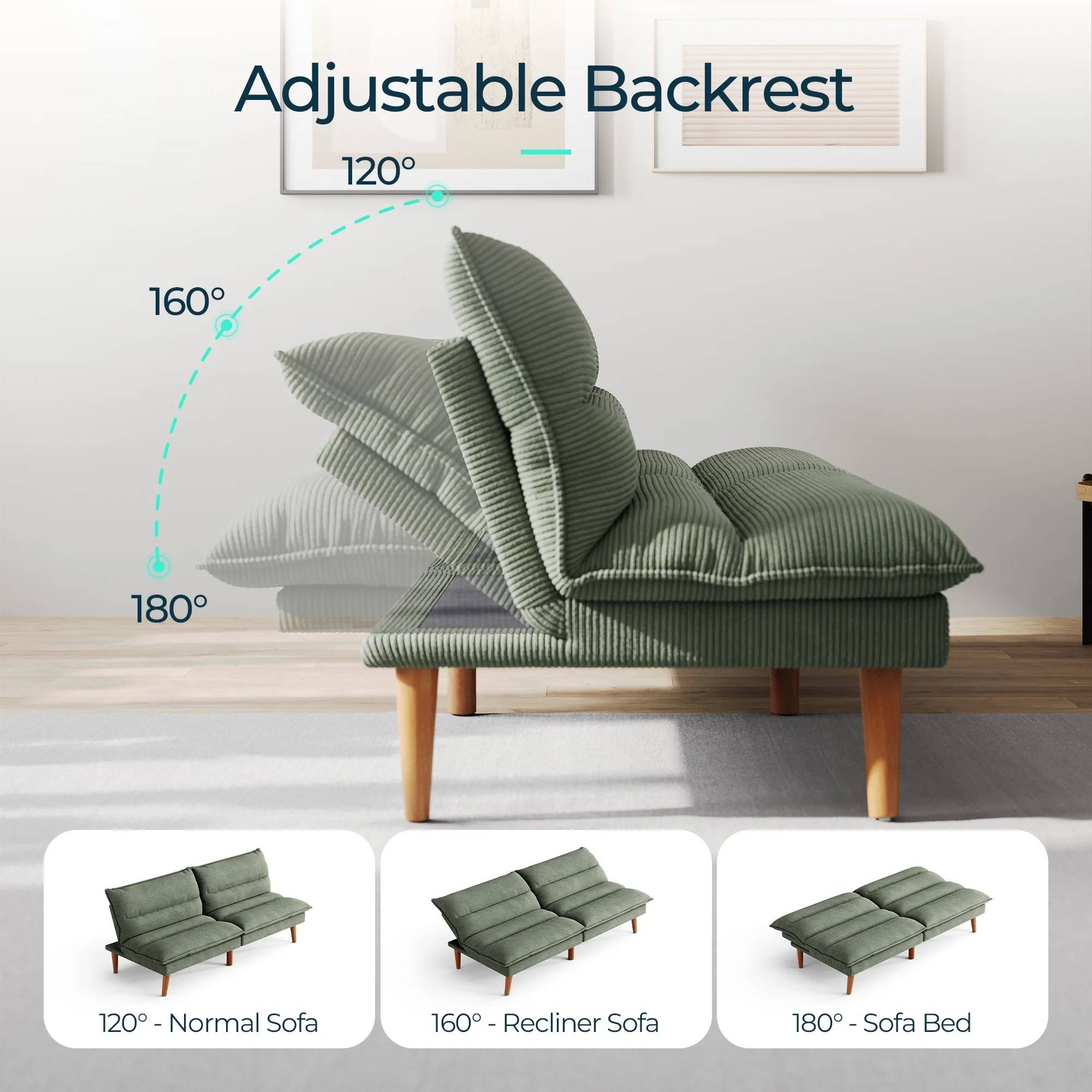 Convertible Futon Sofa Bed