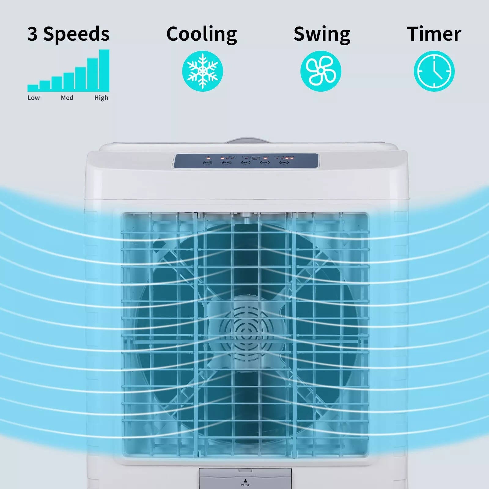 Indoor Outdoor Portable Evaporative Swamp Air Cooler