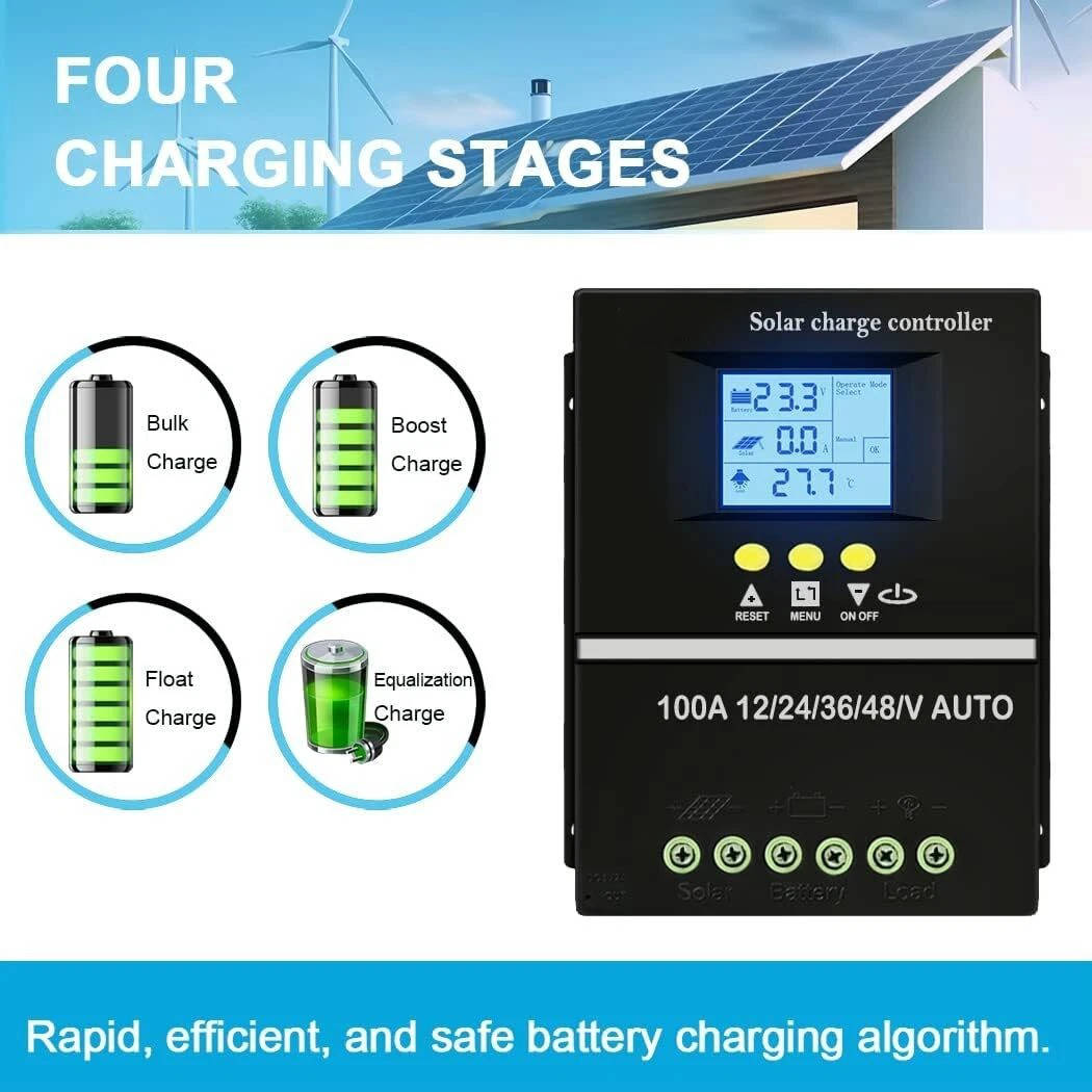 400w Solar Charge Controllers MPPT 12v/24v/36v/48v