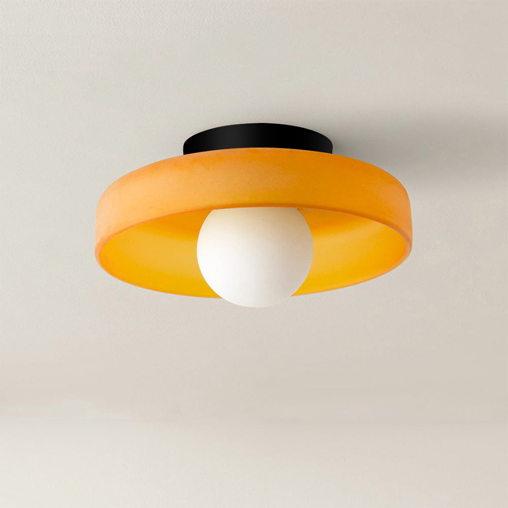Modern Round LED Ceiling Light Fixture - Energy-Efficient Lighting for Living Room & Kitchen Spaces