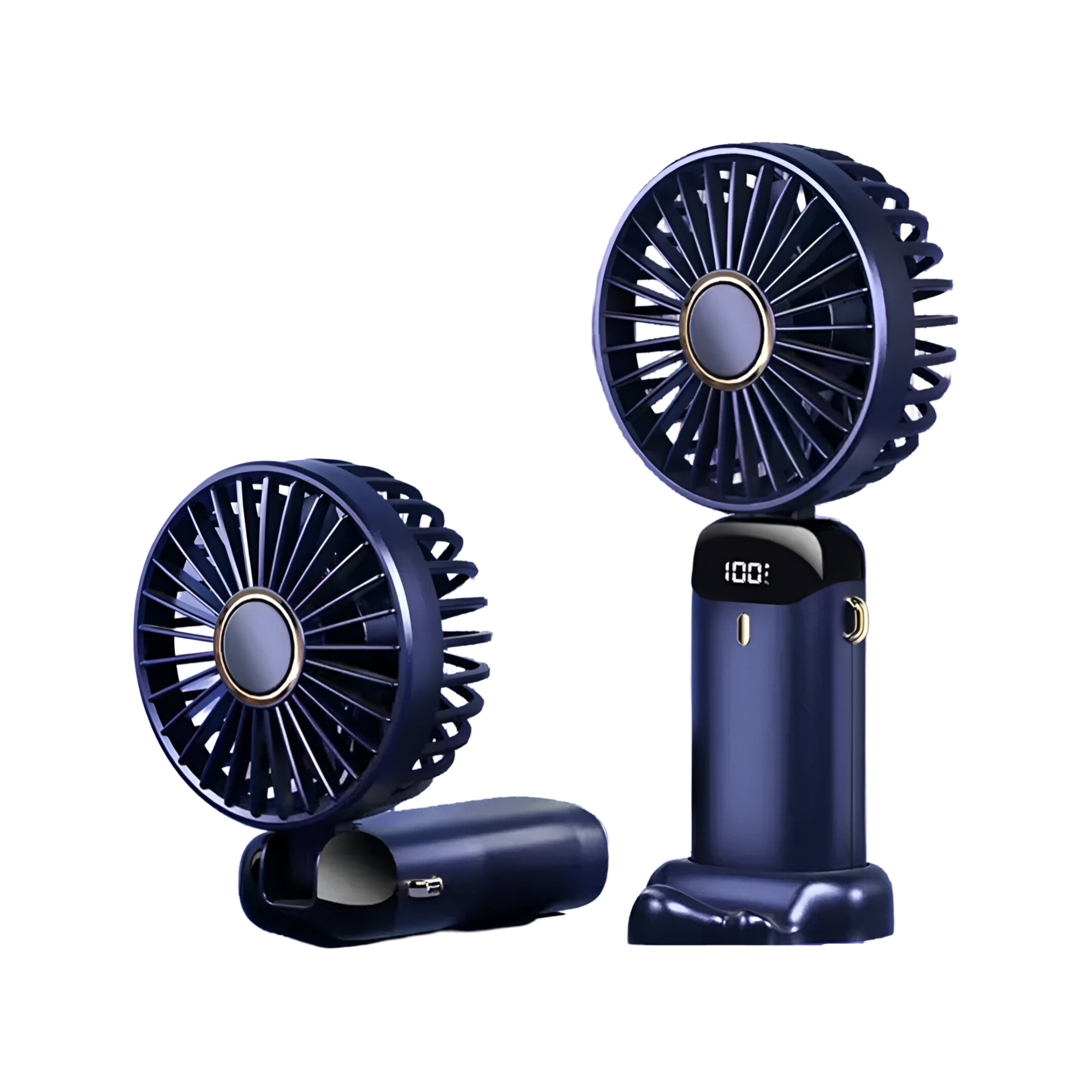 Rechargeable Handheld Mini Fan | 5-Speed, 90-Degree Adjustable & Quiet for Office, Home & Outdoor Use